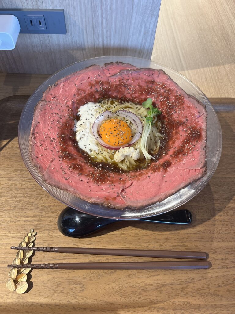 Men in Ezo Premium Mazesoba [Roast beef]