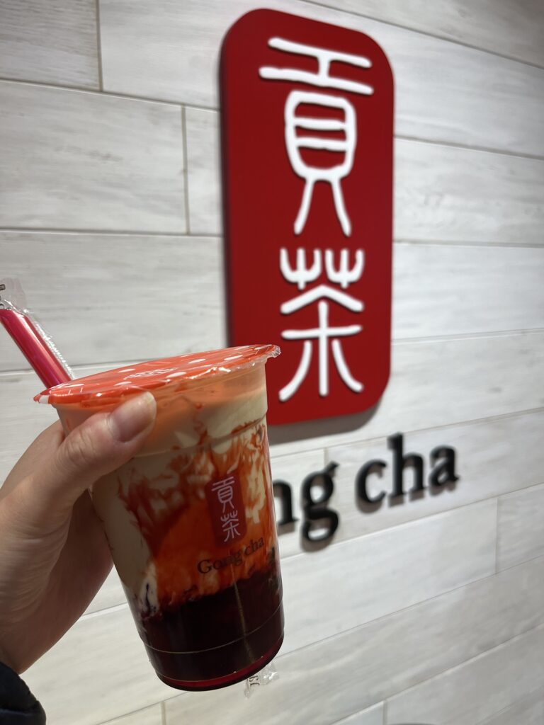 Gong Cha Apple & Blood Orange Milk Tea 