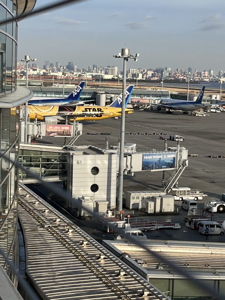 Haneda Airport T2 Observation Deck Star Wars Plane