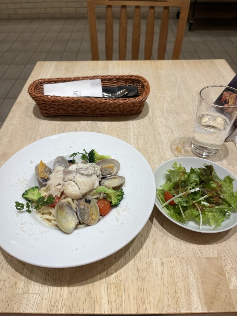 LeTao Pathos Pasta with Hokkaido Cod and Clams Coooked in Acqua Pazza Style