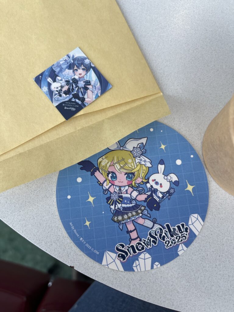 Wing Bay Otaru Snow Miku 2025 Collab Fair Sticker