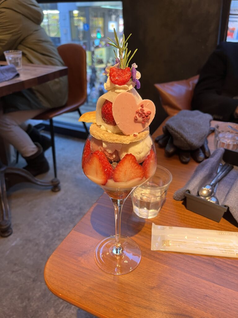 Initial Strawberry Daifuku Parfait