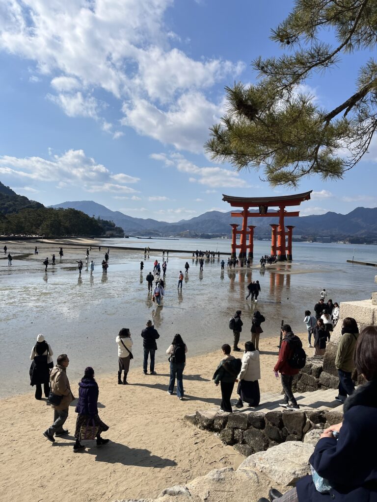 Itsukushima Shrine Low Tide