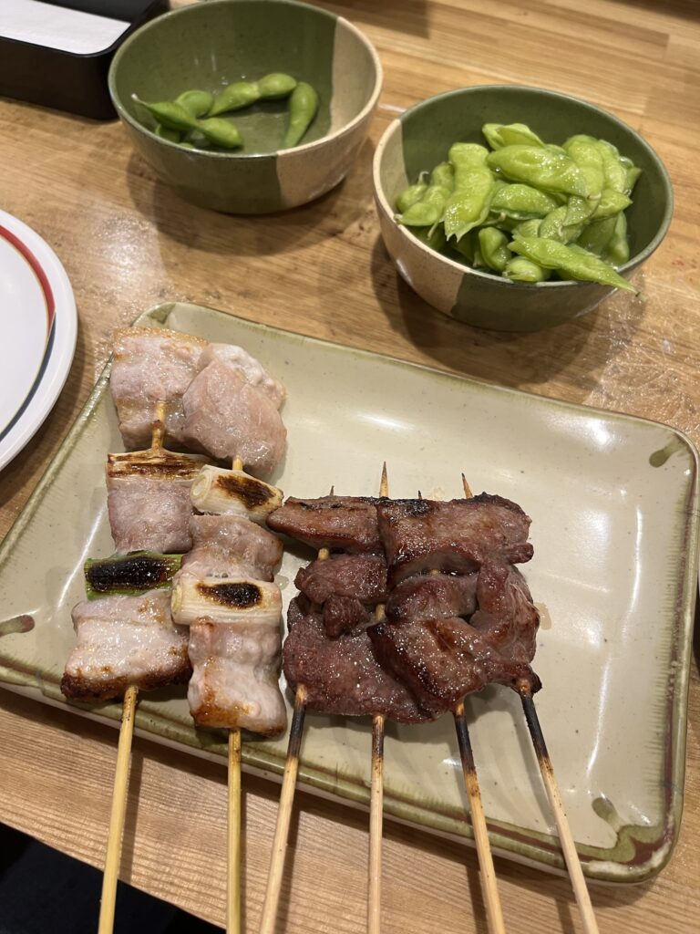 Kushidori Pork and Beef Tongue