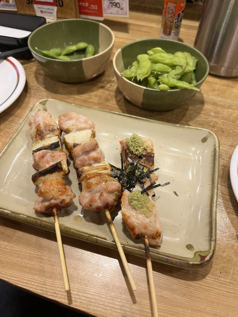 Kushidori Chicken and Wasabi Chicken