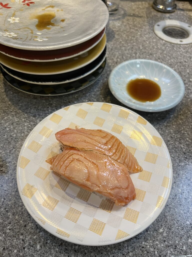 Kurukuru Sushi Aburi Salmon