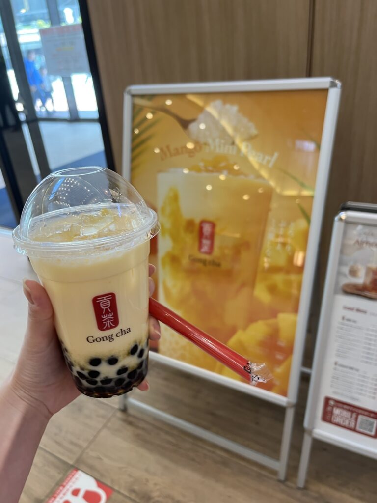 Gong Cha Mango Mini Pearl Milk Tea