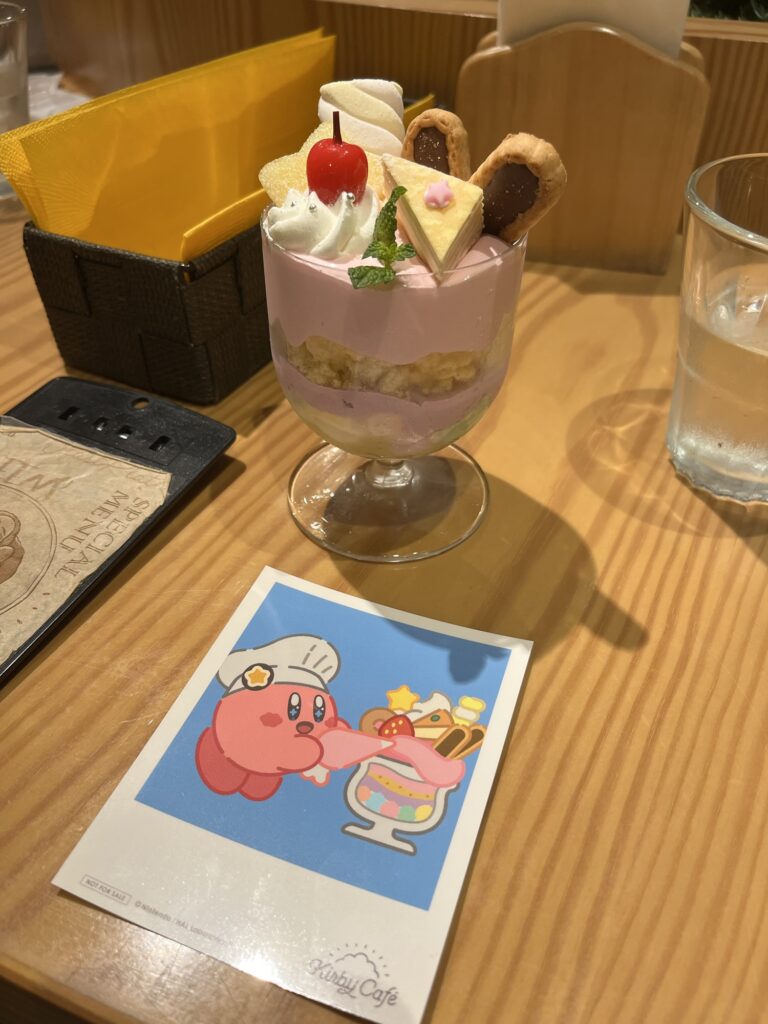 Kirby Cafe Hakata Made by Kirby! Parfait