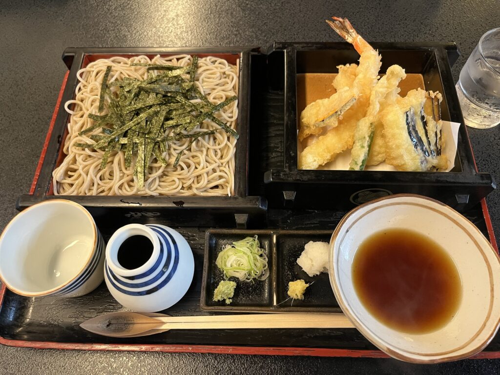 Yabuhan Ten Zaru Soba with Jimono-ko soba