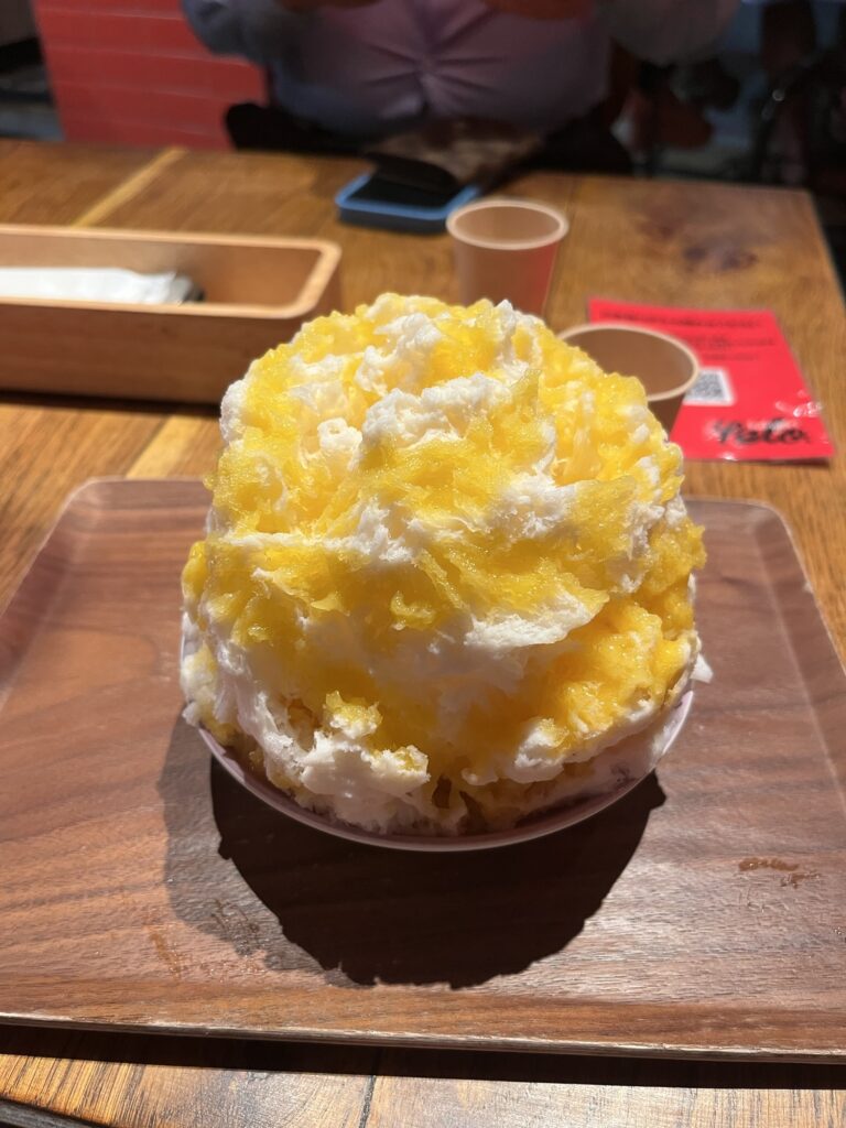 yelo mango milk shaved ice