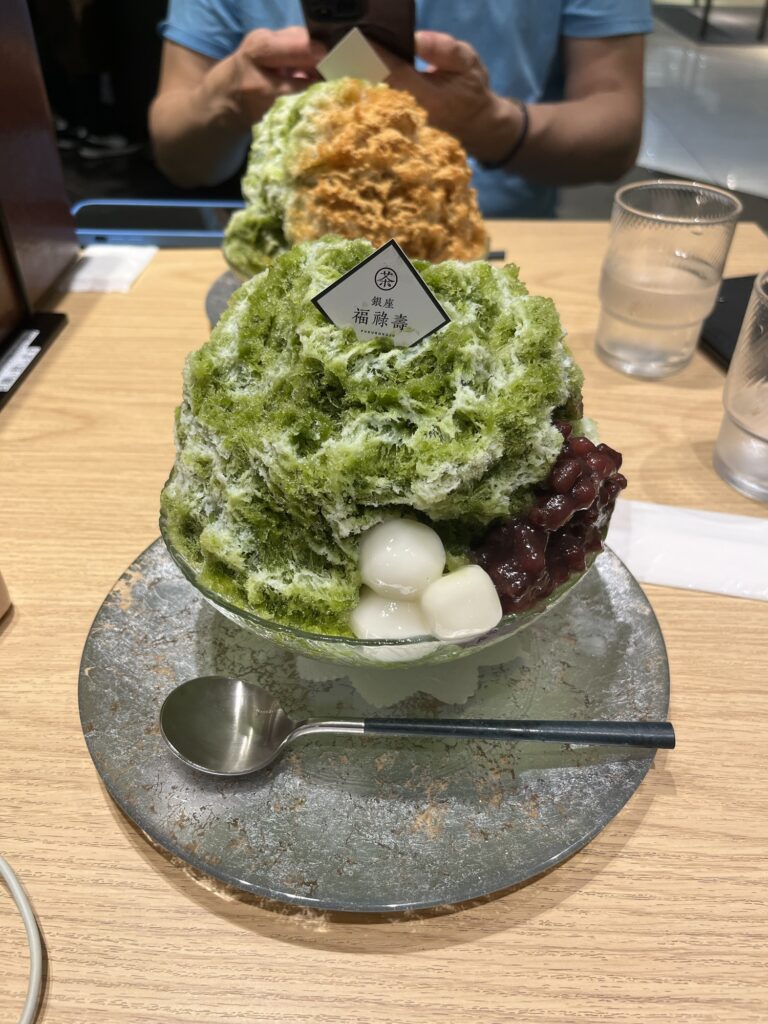 Ginza Fukurokuju Uji Kintoki Shaved Ice