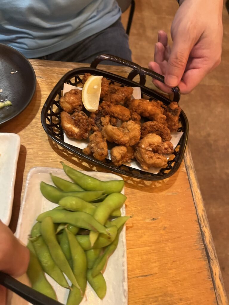 Oyster and Japanese Wagyu "Shinagawa Shoten" octopus karaage